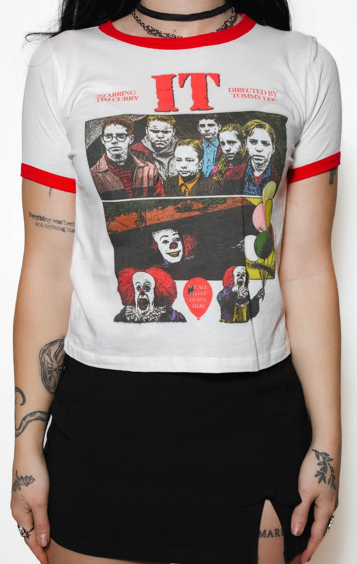 We all float Ringer Tee