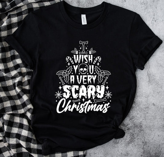 I wish you a very scary Christmas - Available in T-Shirt, Pullover, Hoodie, Tank or Long Sleeve