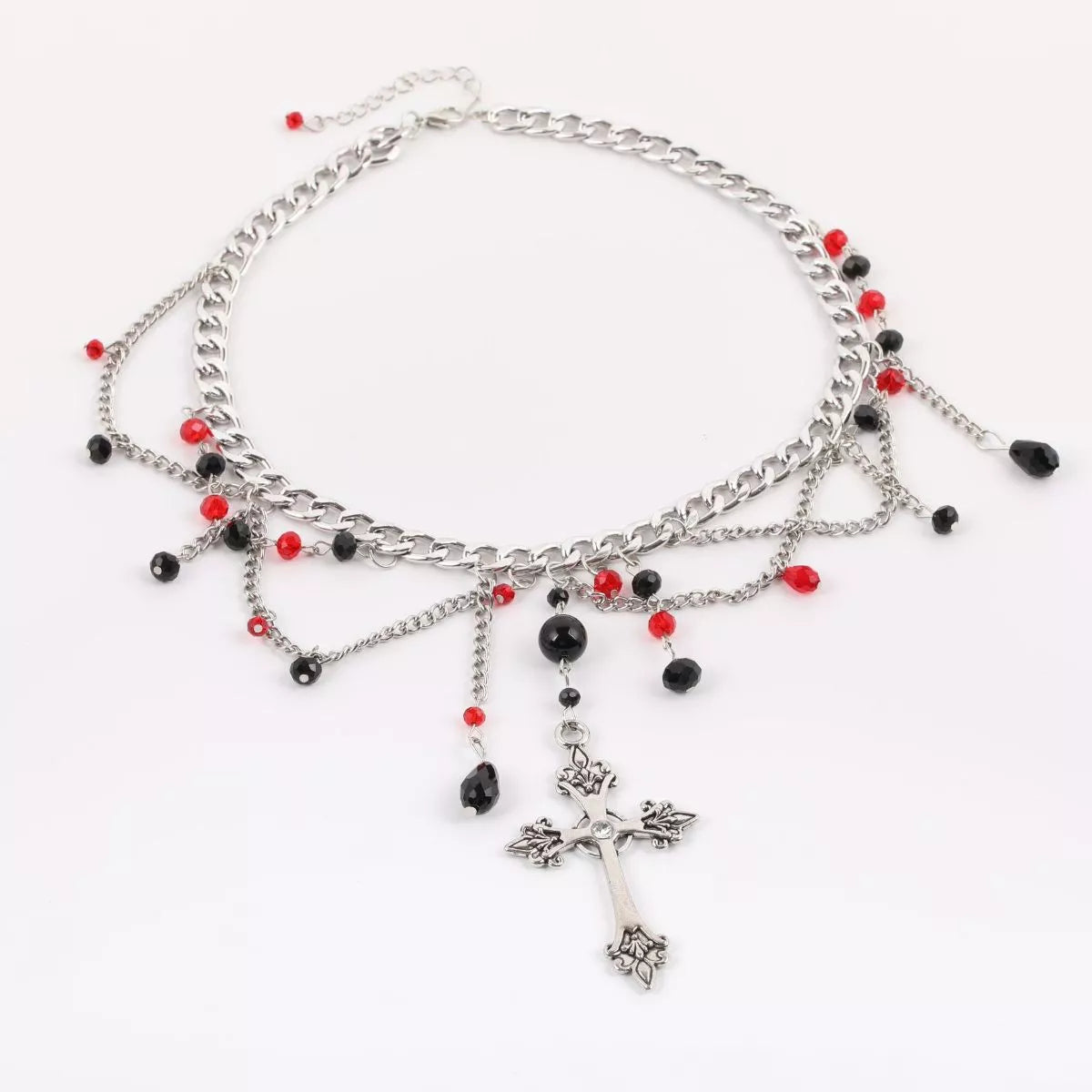 Blood Rosary Chain Necklace