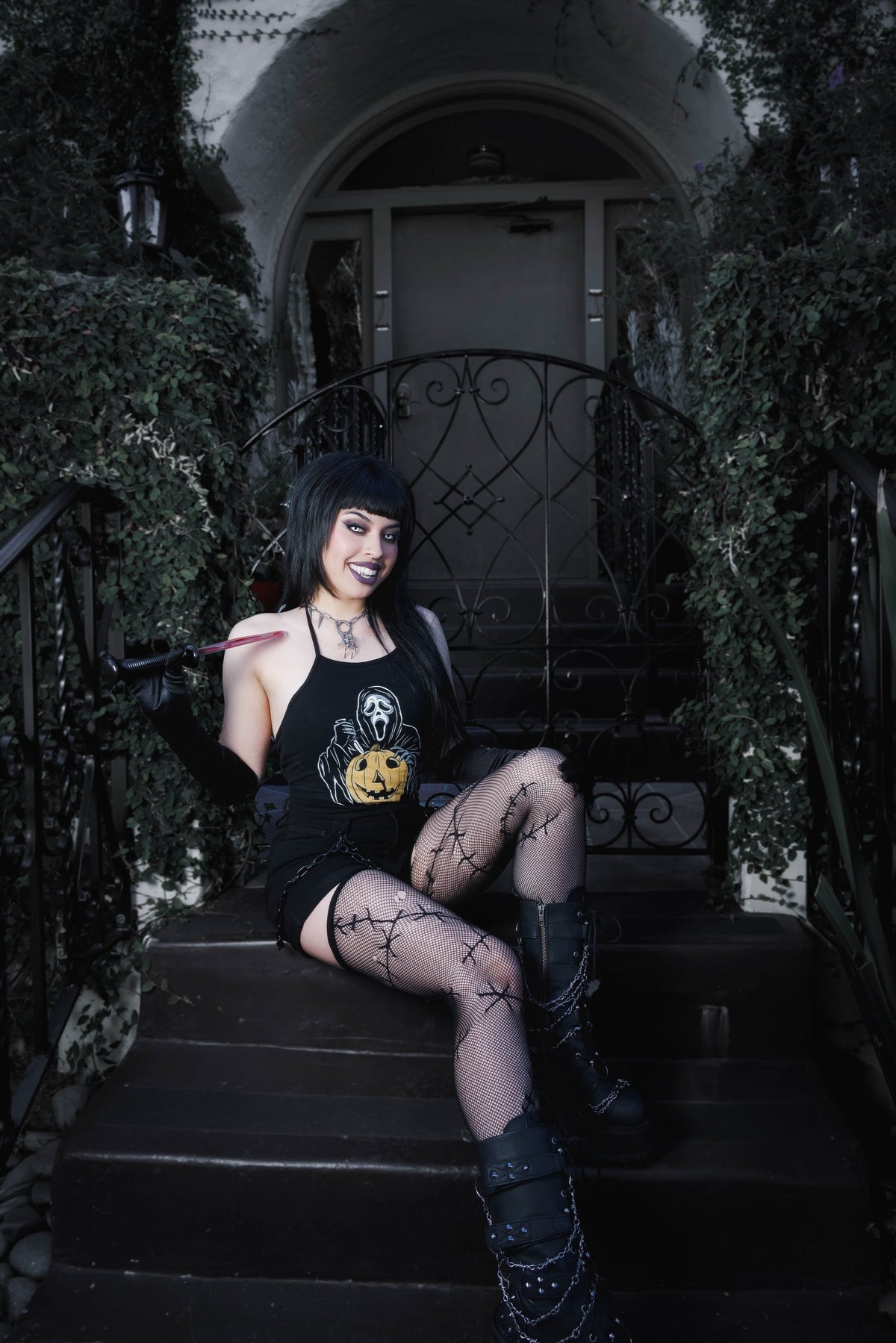 Ghostface (Pumpkin) Halter Top
