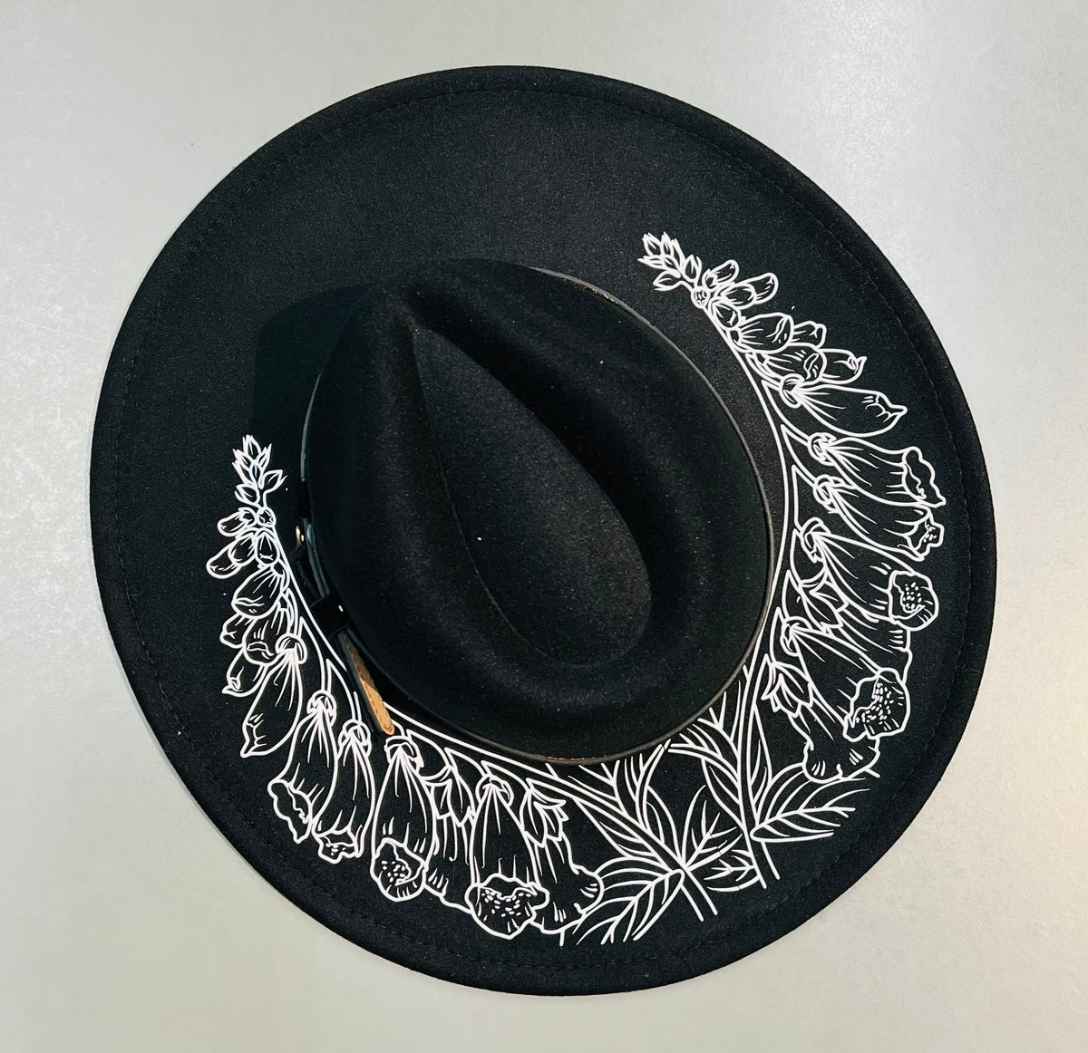 Vegan Felt Hat - XL Brim - Foxglove