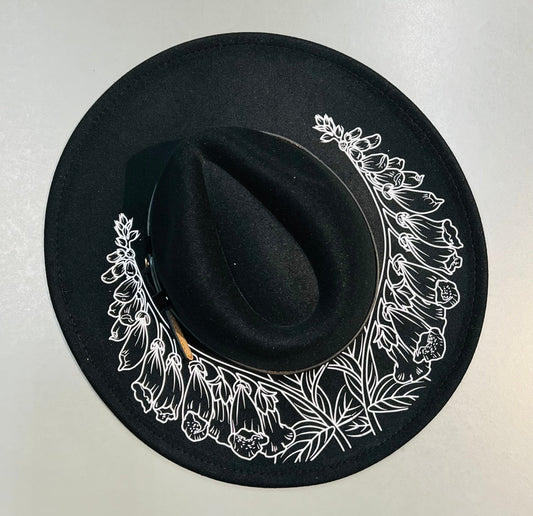 Vegan Felt Hat - XL Brim - Foxglove