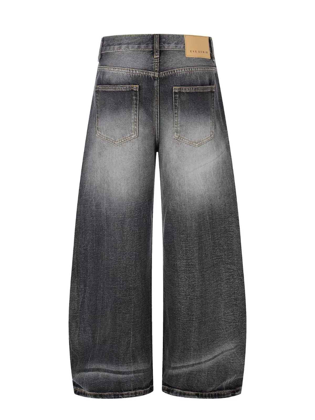 Ashfall Distressed Wide-Leg Jeans