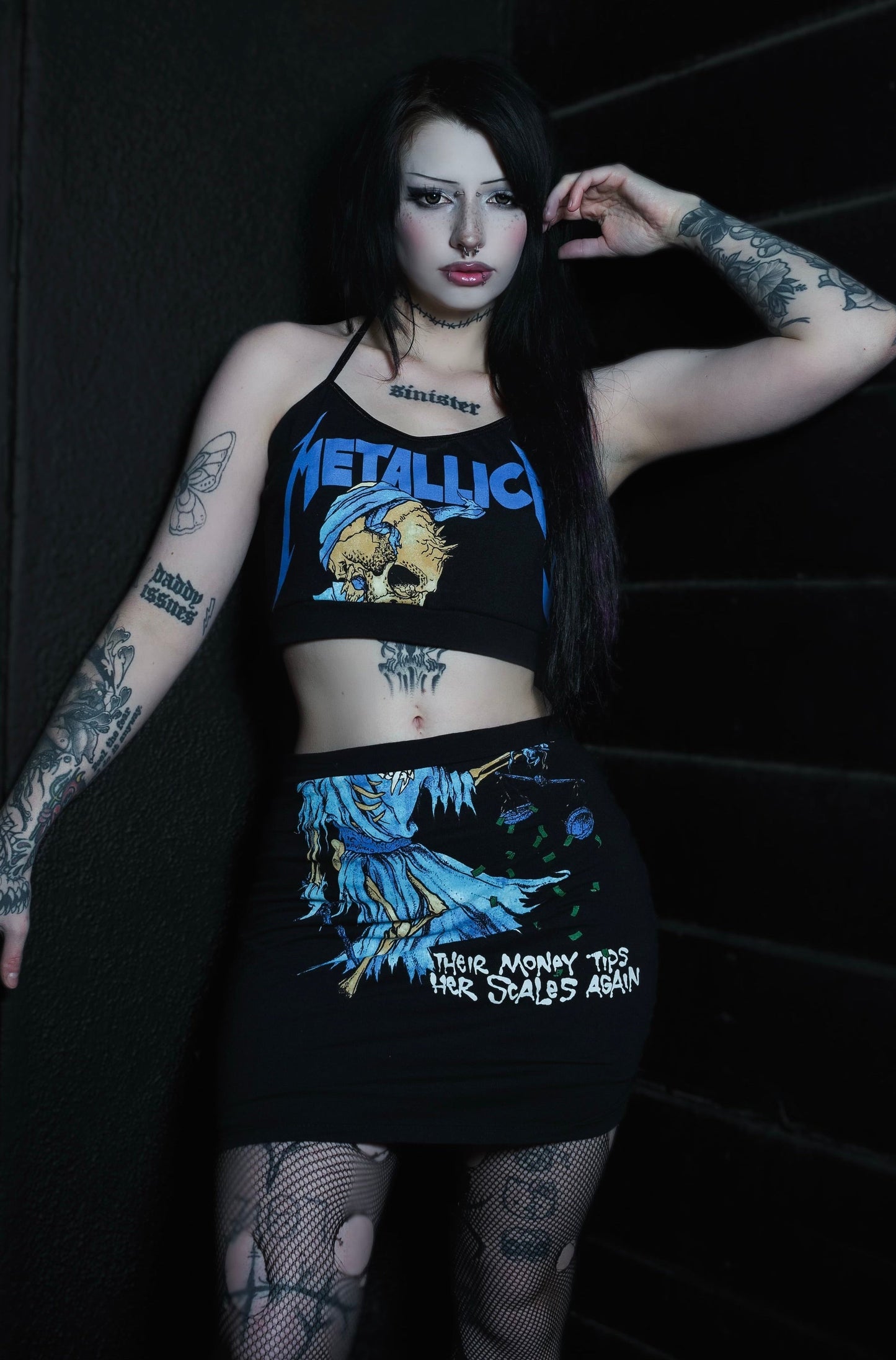 Two Piece Metallica Dress