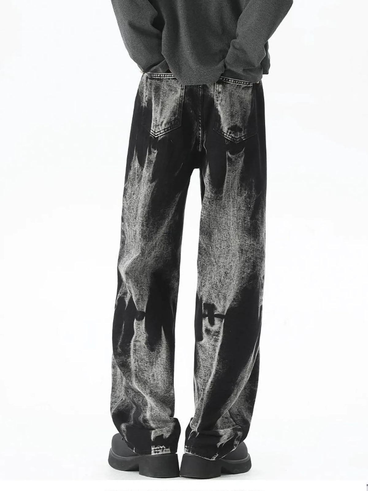 Smoke Signal Washed Wide-Leg Jeans