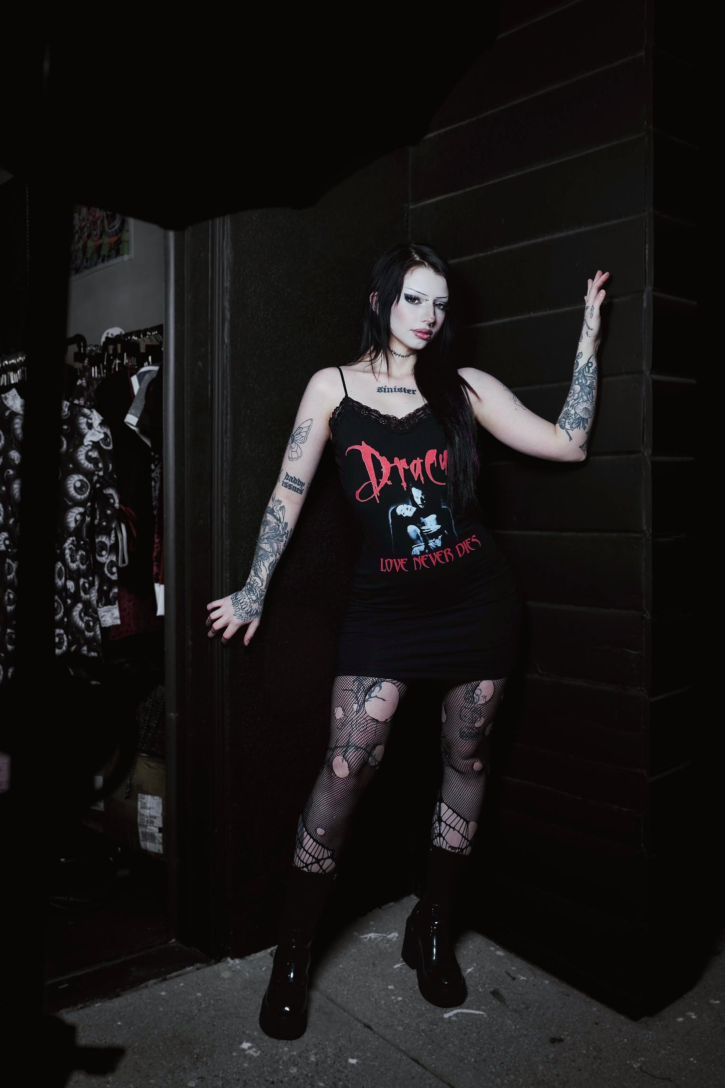 Dracula (Love never dies) Lace Strap Dress