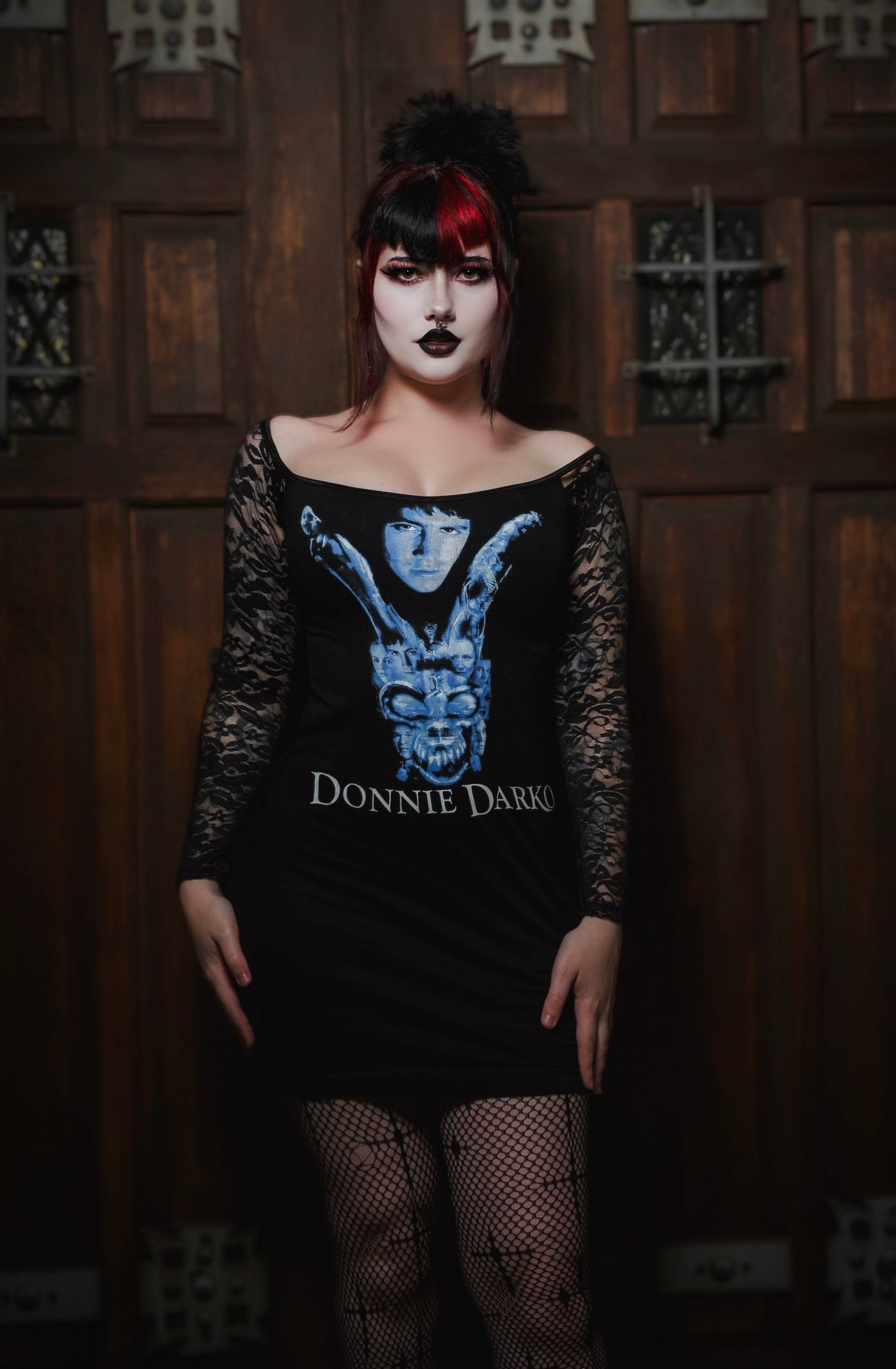 Donnie Darko Off- Shoulder Lace Dress