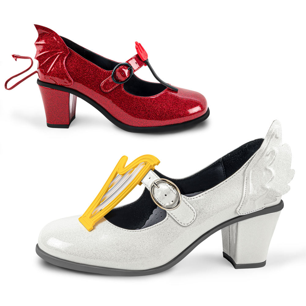 Angel & Demon Women's Mary Jane Mid Heels