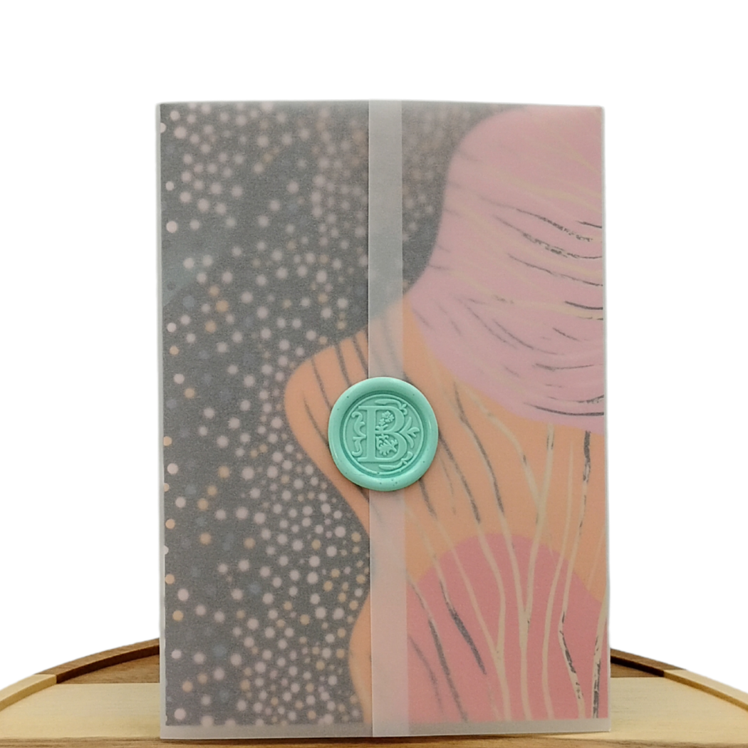 Abstract Dot Greeting Card - Blank Inside