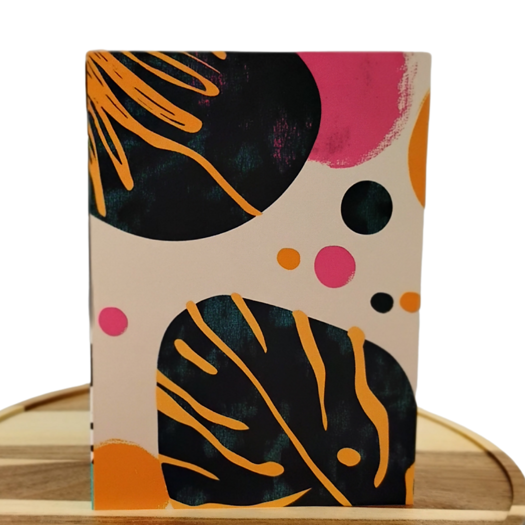 Abstract Leaves Nature Art Greeting Card