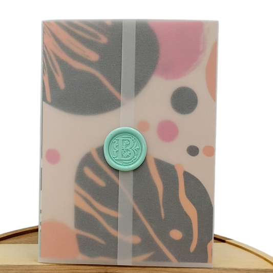 Abstract Leaves Nature Art Greeting Card