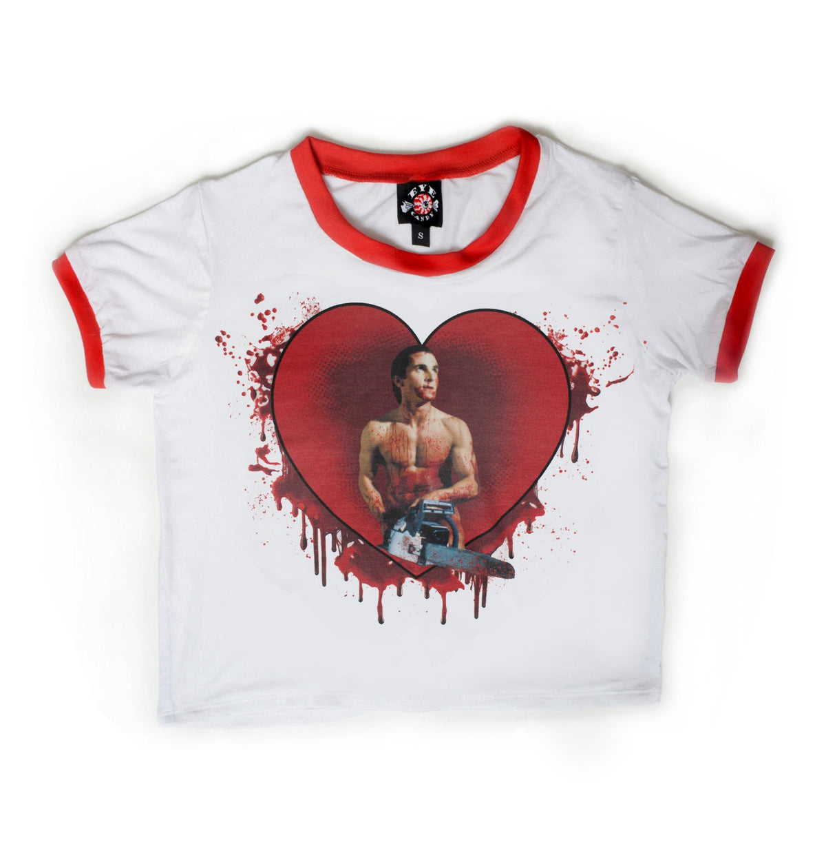 American Psycho (Chainsaw) Ringer Tee (LIGHT PRINT)
