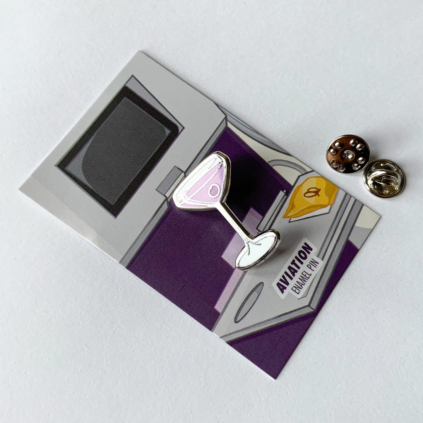 Aviation Cocktail Pin