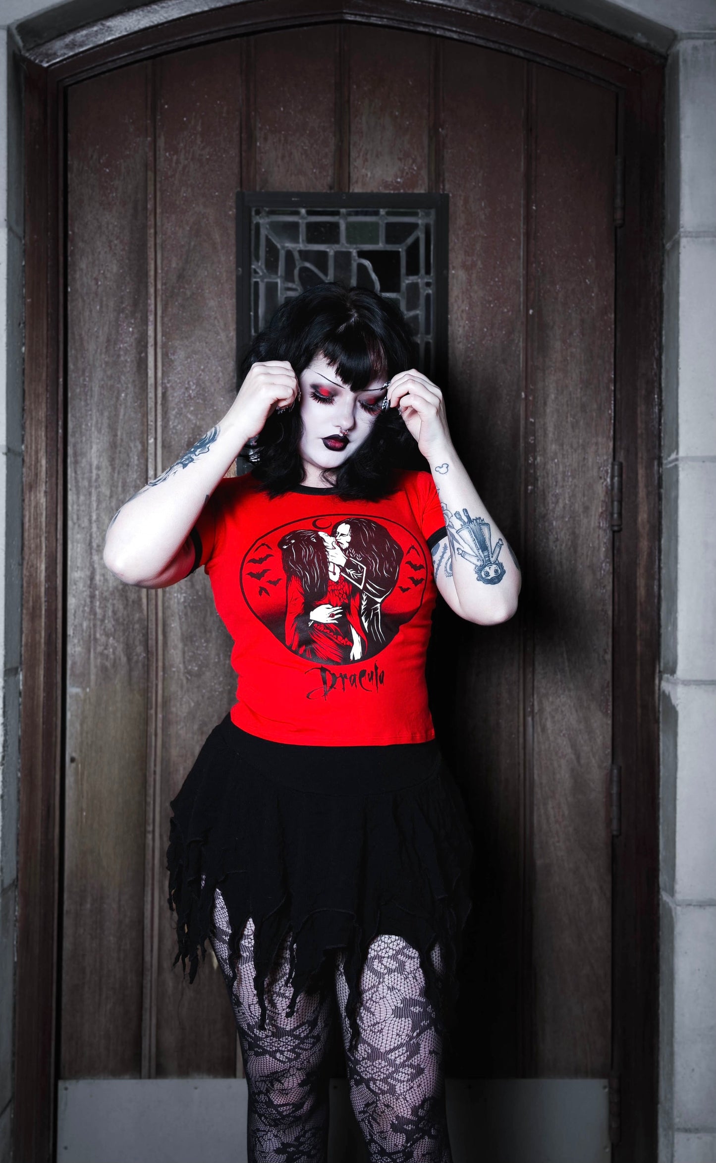 Dracula KISS Ringer Tee