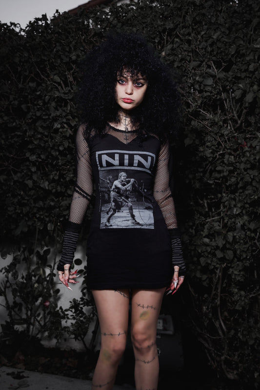 NIN Fishnet Dress