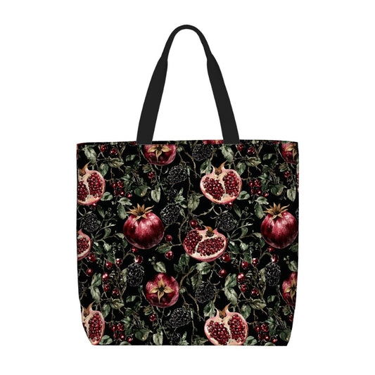 Printed Beach Bag / XL Tote Bag - Pomegranates