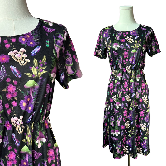 T-shirt Dress - Mystic Mushrooms