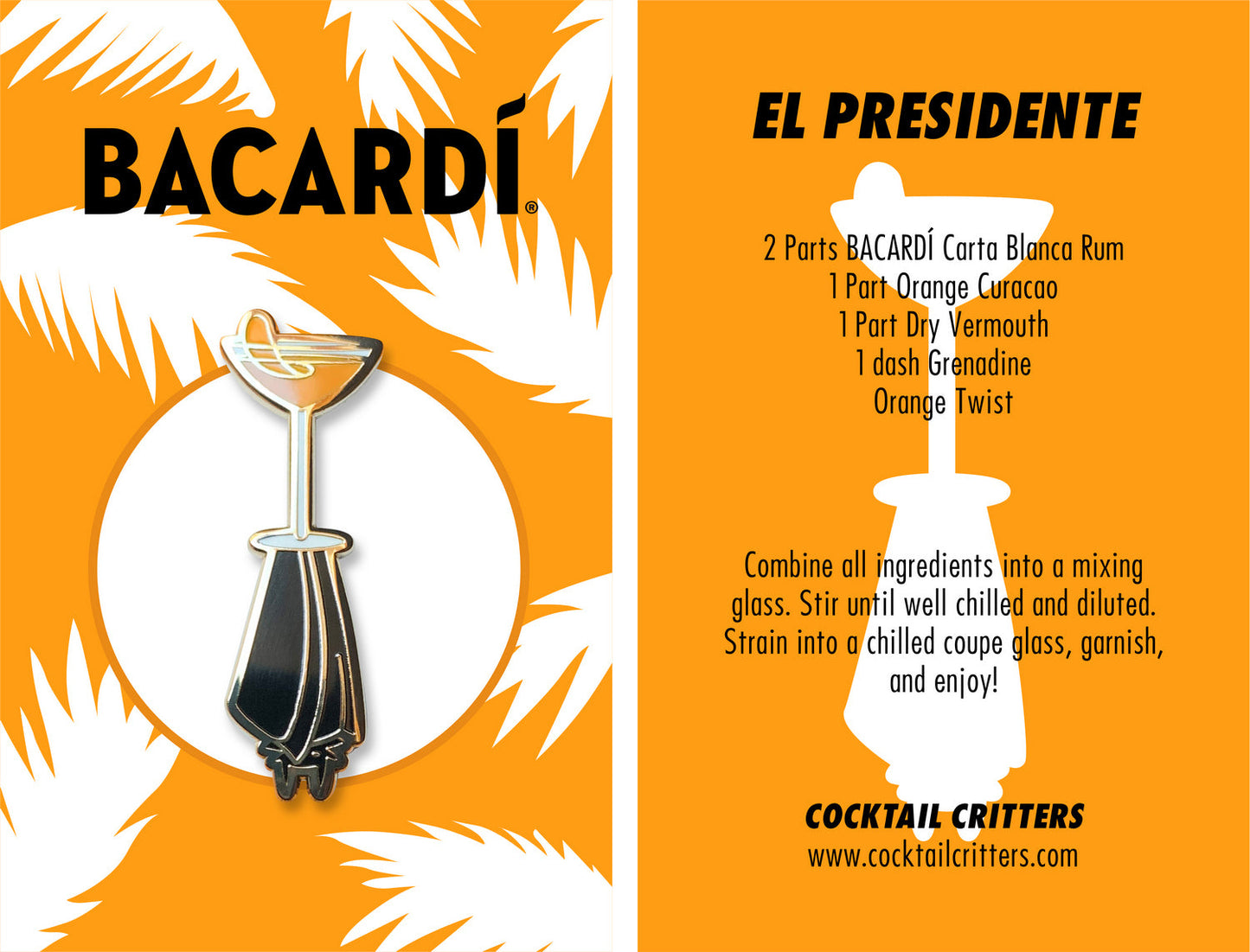 BACARDI El Presidente Pin