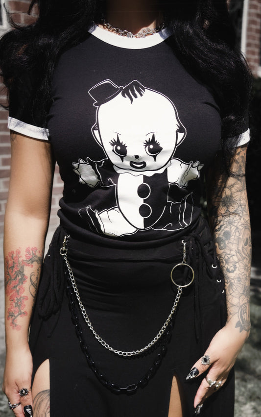 Art The Clown Kewpie Ringer Tee