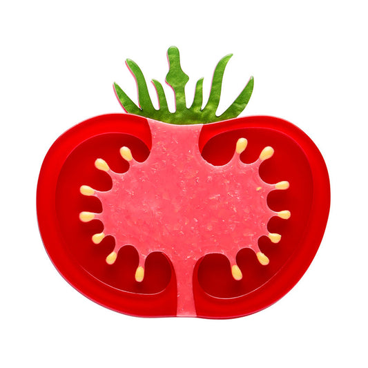 Tomato Time Brooch by Erstwilder
