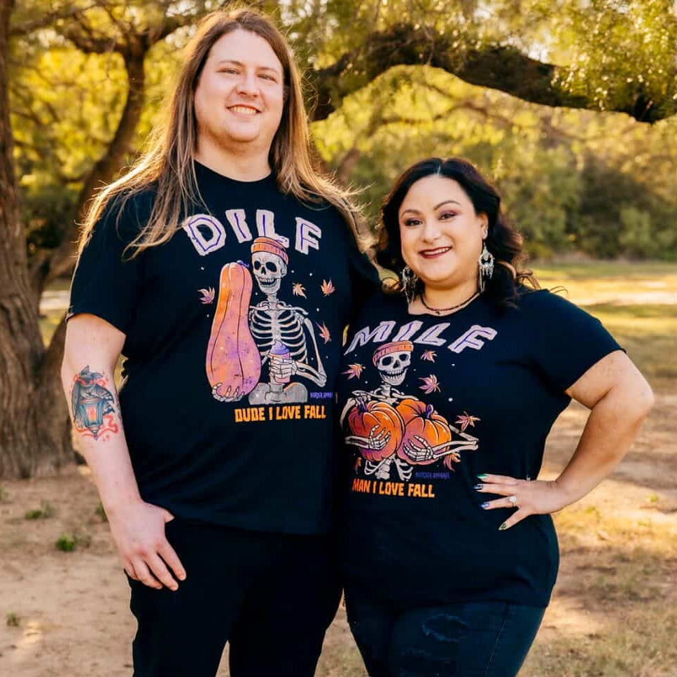 Dude I Love Fall DILF T-shirt