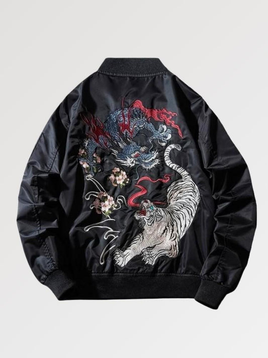 Japanese Dragon and Tiger Bomber 'Tora' – Sublimation Jacket (Recreated Edition)