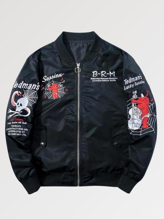 Japanese Bomber Devil Design ‘Akuma’ – Sublimation Jacket (Recreated Edition)