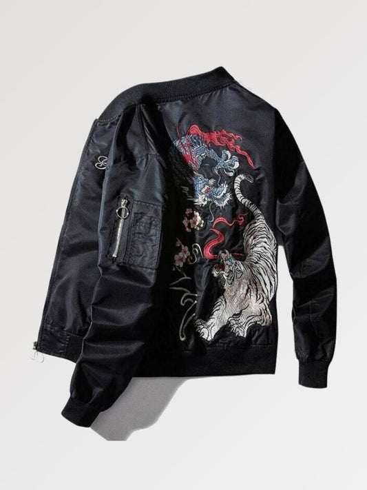 Japanese Dragon and Tiger Bomber 'Tora' – Sublimation Jacket (Recreated Edition)