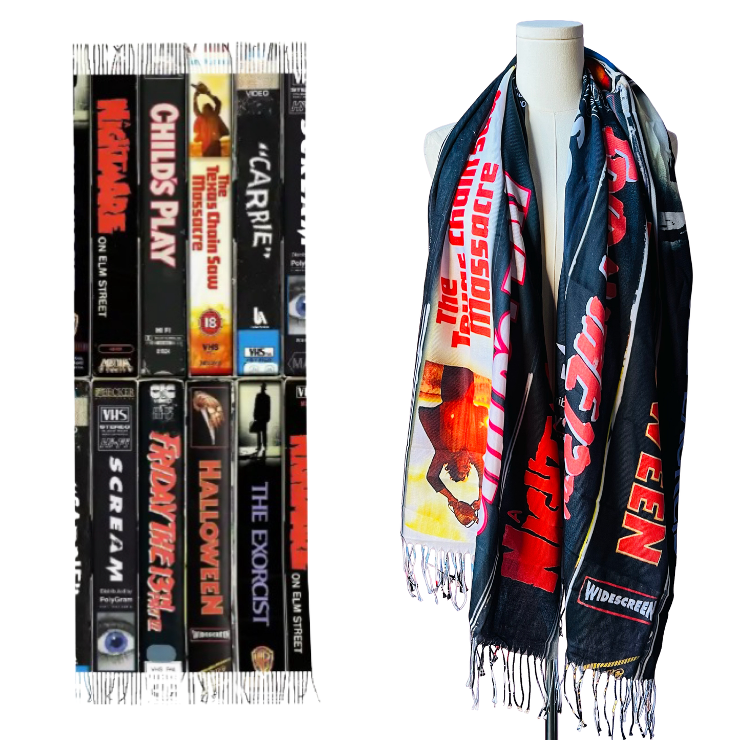 Vegan Scarf - Horror Movies