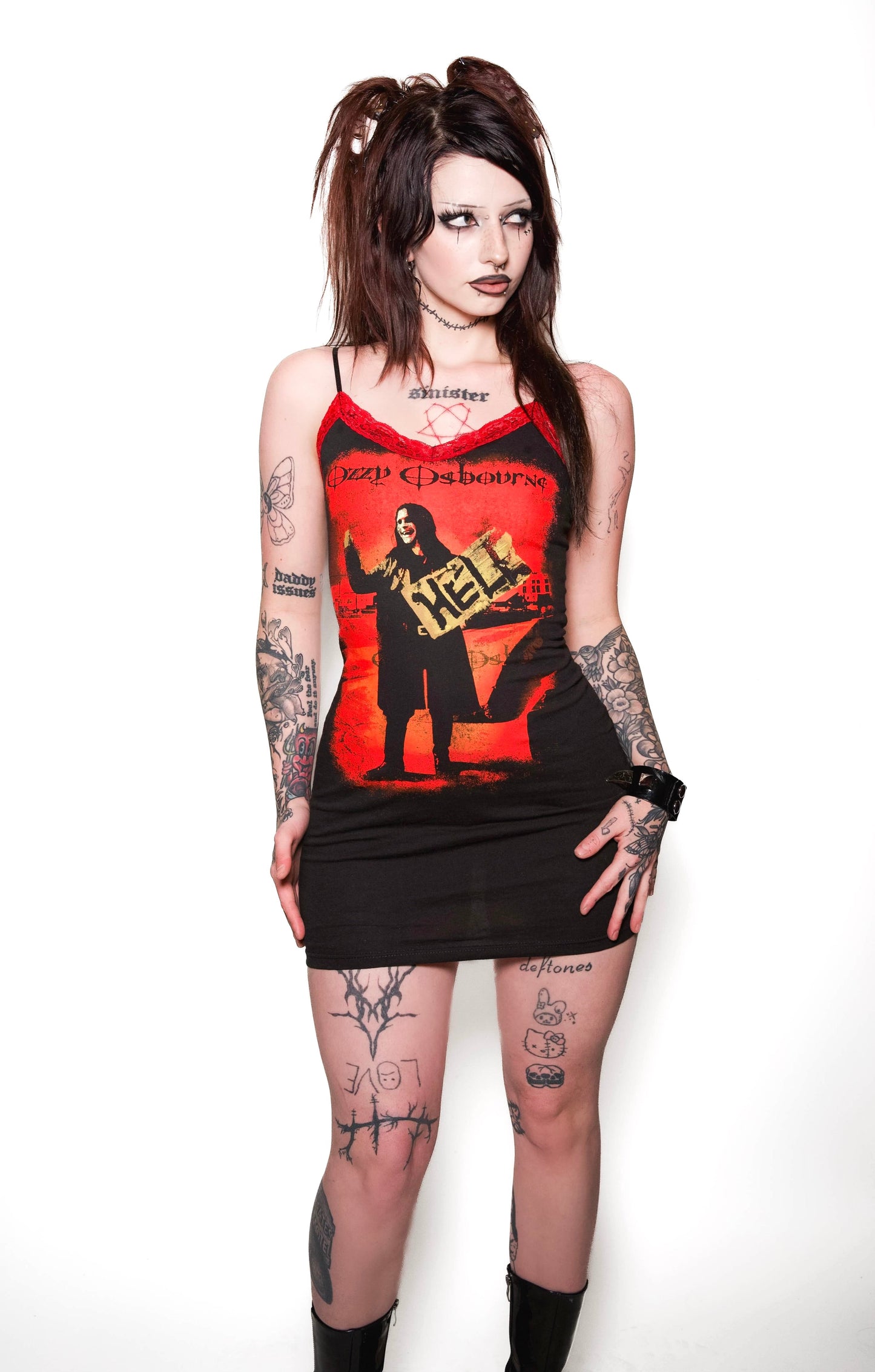 Ozzy Lace Strap Dress (Hell)