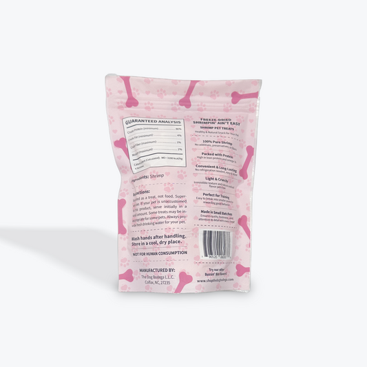 Freeze Dried Dog & Cat Treats – Single Ingredient, High Protein, Grain Free | Natural Cat & Dog Training Snacks, Human-Grade Shrimp