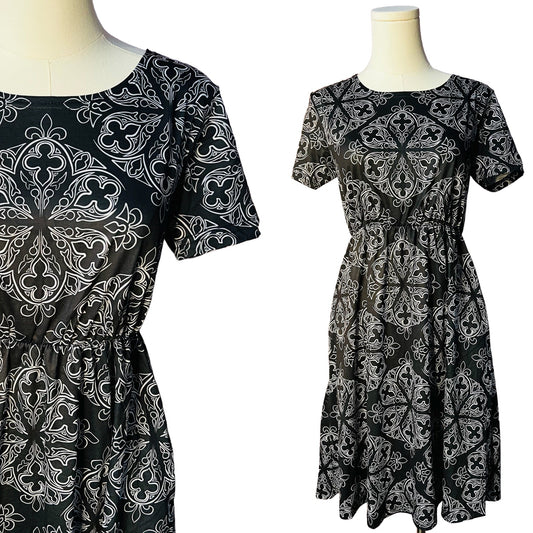 T-shirt Dress - Gothic Ornaments