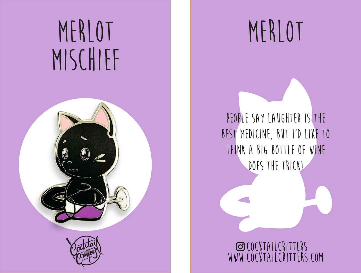 Merlot Mischief Pin