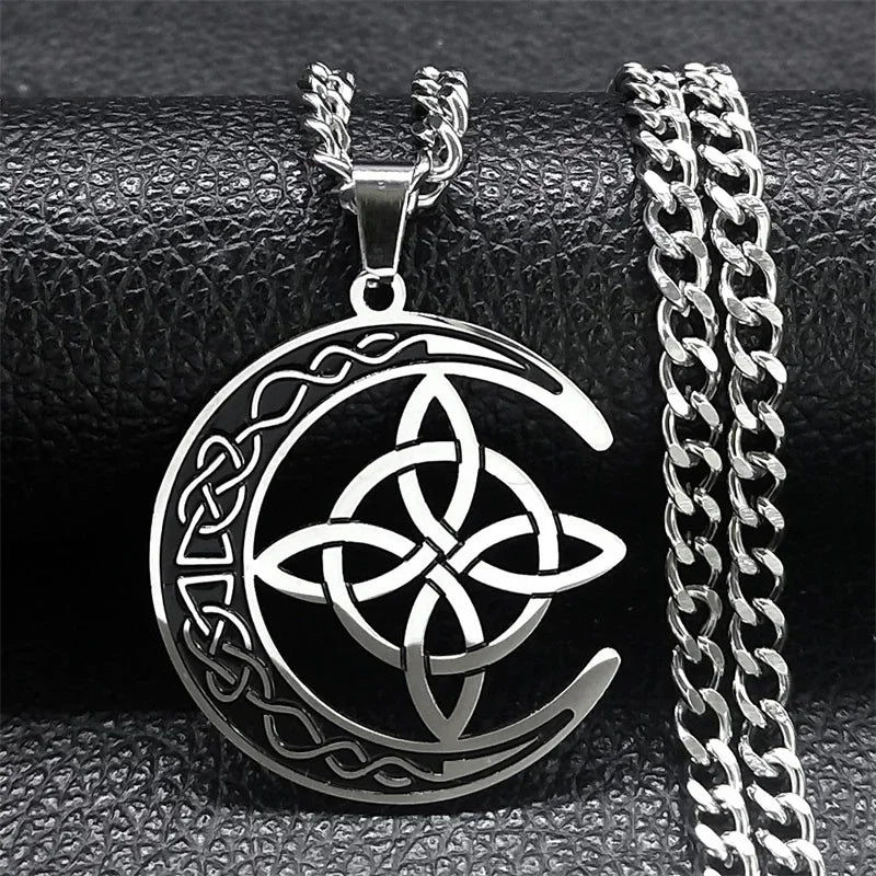 Celtic Moon Design Necklaces