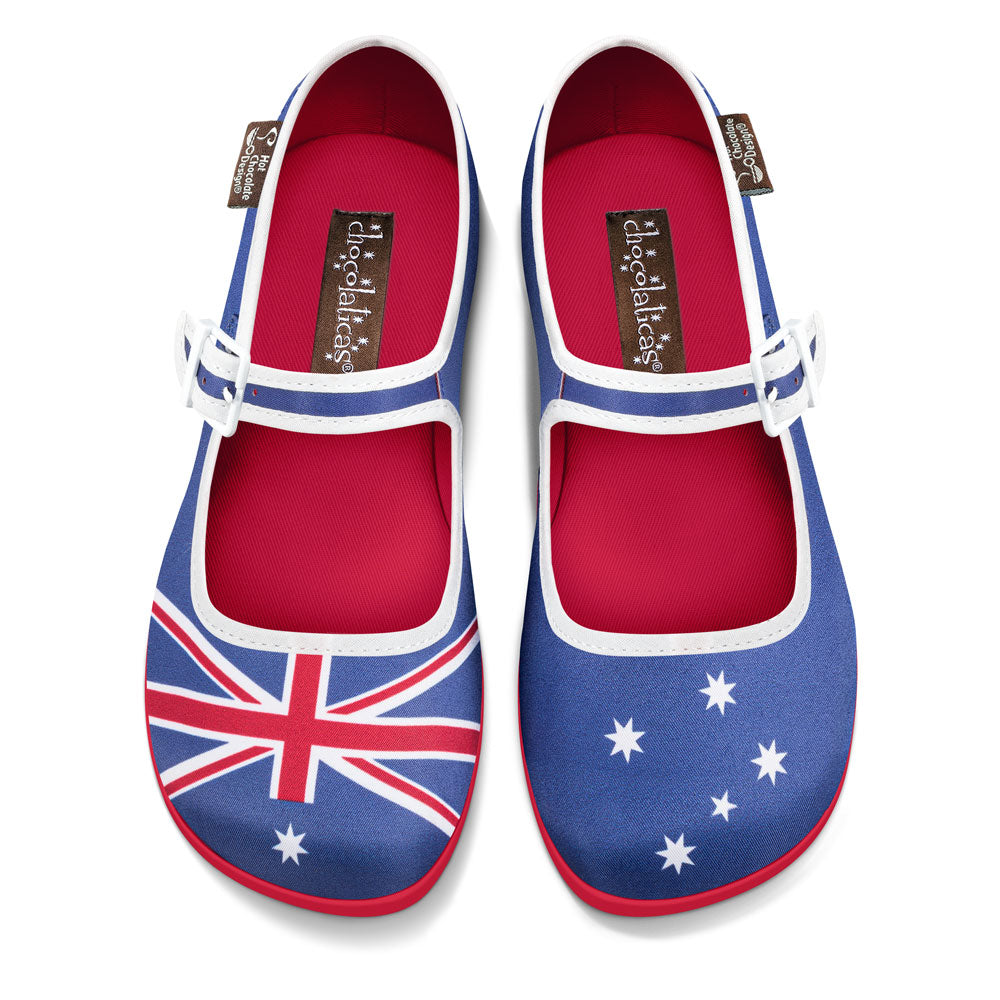 Australian Flag Women's Mary Jane Flats