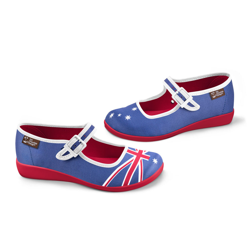Australian Flag Women's Mary Jane Flats