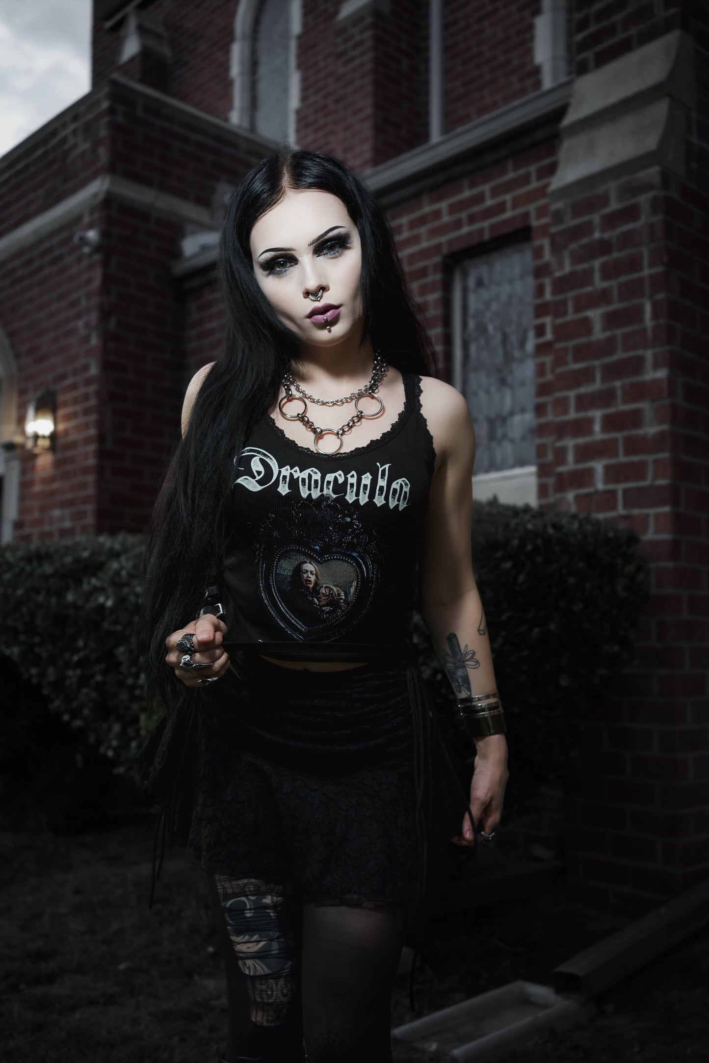 Oceans of Time Ribbed Lace Tank (Limited edition)