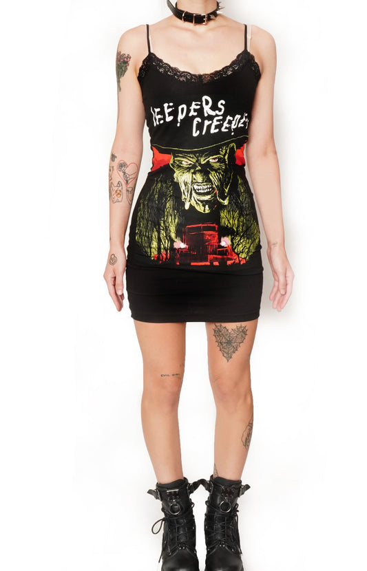 Jeepers Creepers Lace Strap Dress