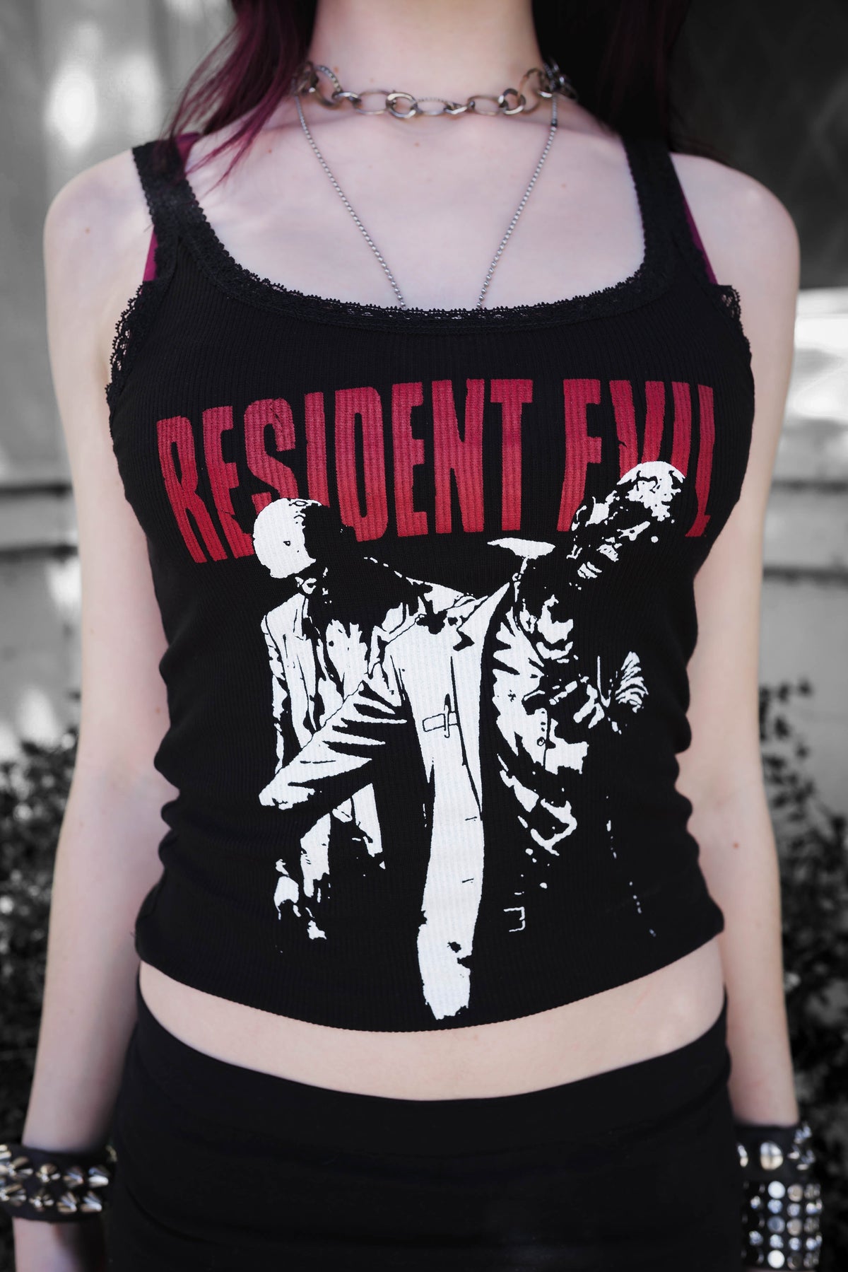Resident Evil Lace Ribbed Tank