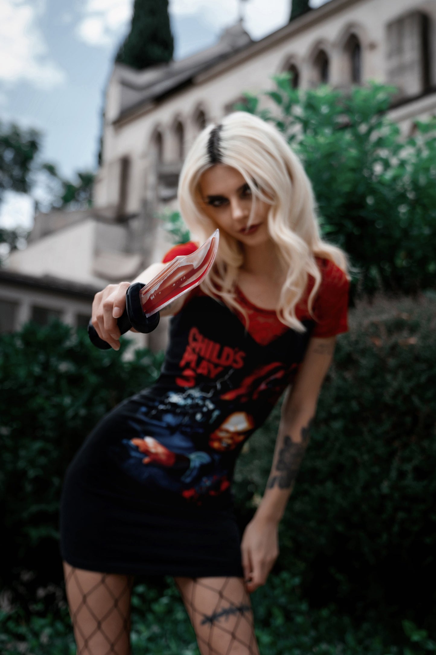 Chucky Red Lace Dress