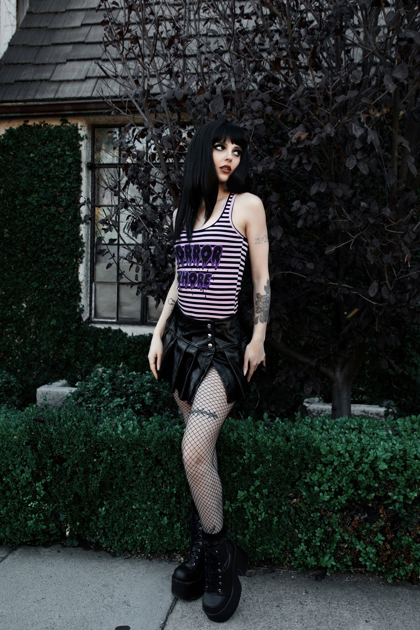 Horror Whore Ribbed Tank
