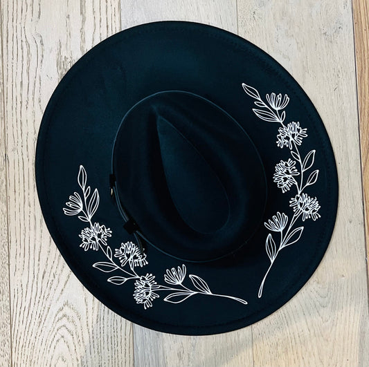 Vegan Felt Hat - XL Brim - Honeysuckle