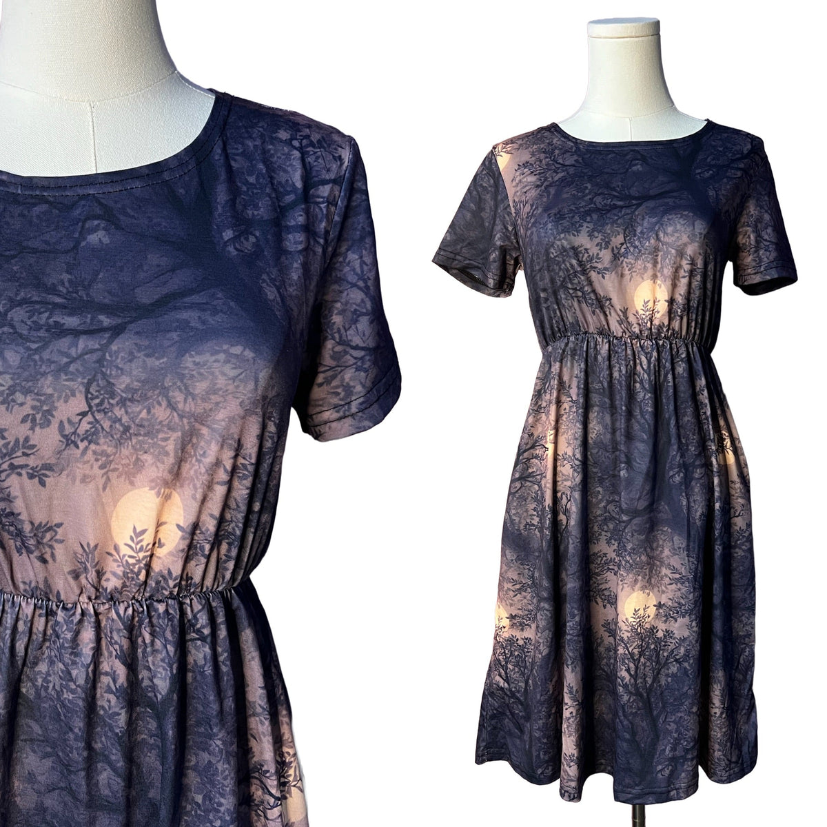 T-shirt Dress - Moonlit Forest