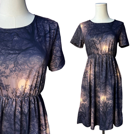 T-shirt Dress - Moonlit Forest