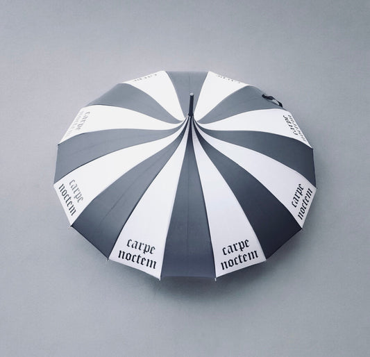 Charcoal Carpe Noctem Umbrella