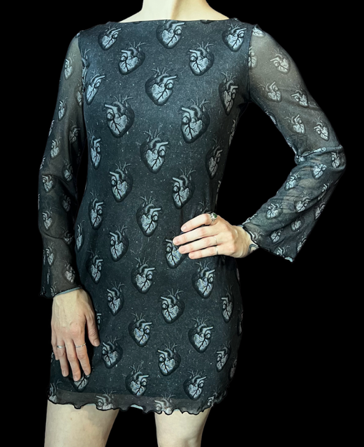 Mesh Mini Dress - Anatomical Hearts