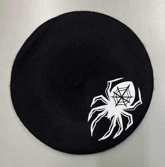 Vegan Beret - Webbed Spider