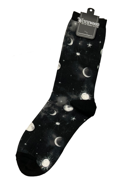 Novelty Socks - Celestial Sun and Moon
