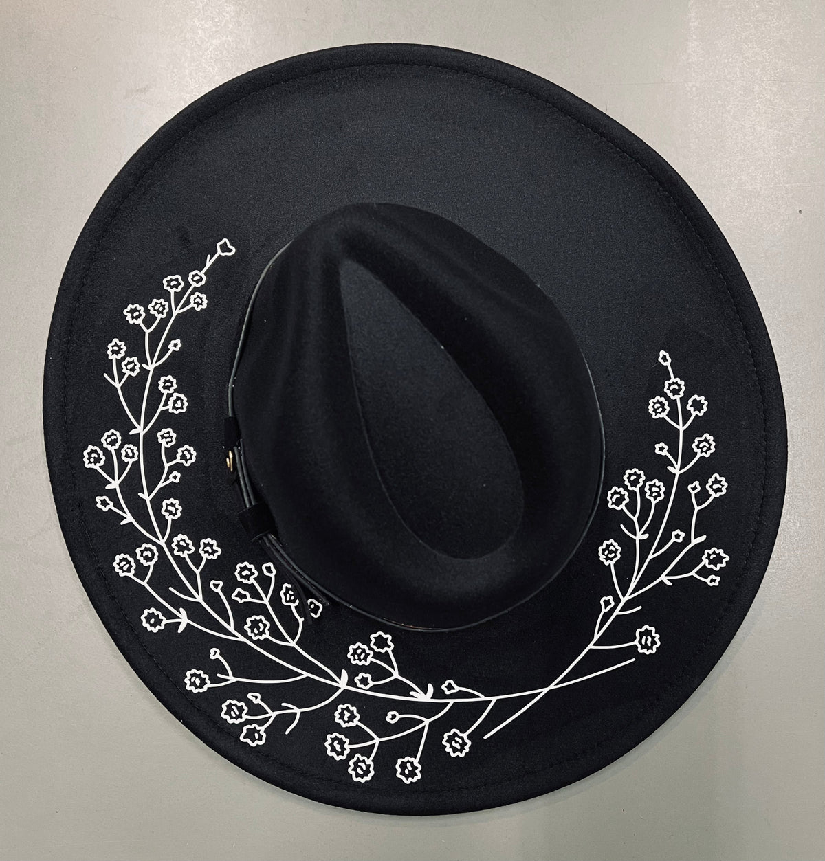 Vegan Felt Hat - XL Brim - Baby's Breath