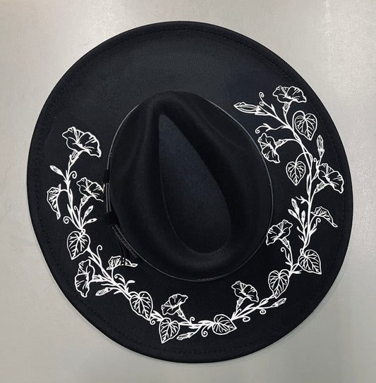 Vegan Felt Hat - XL Brim - Morning Glory